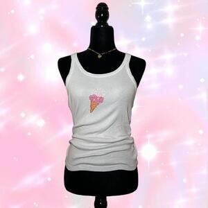 White La Senza Candy Tank Top Y2K 2000s